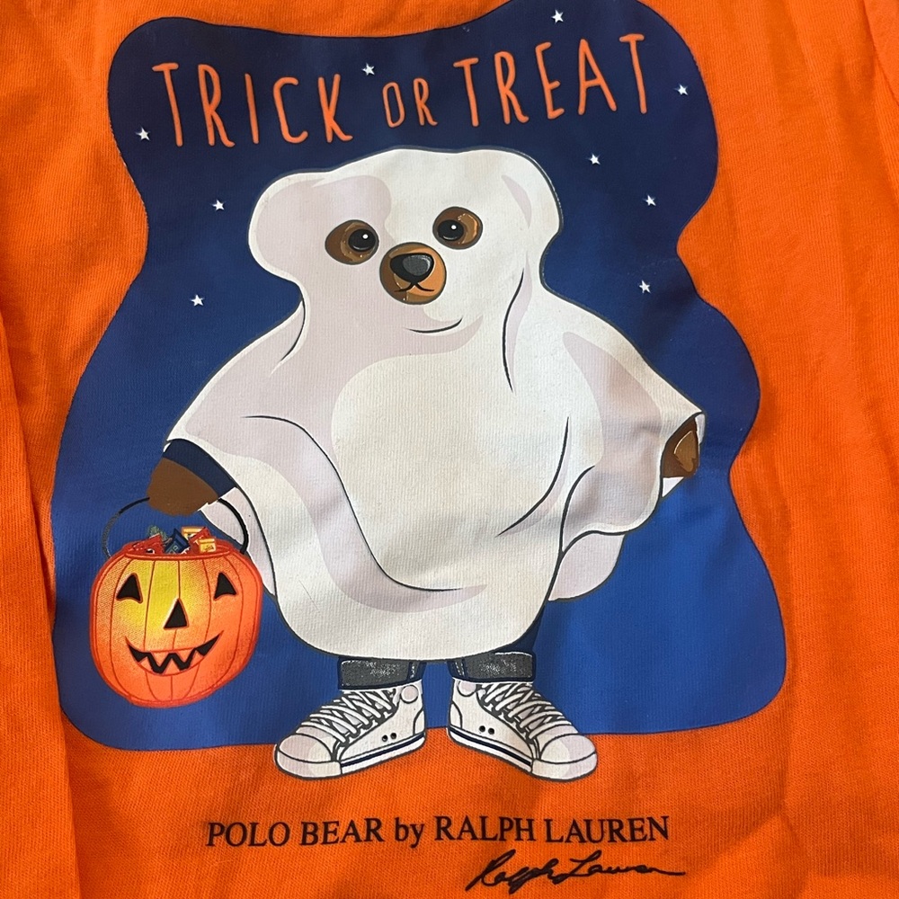 Ralph lauren polo bear trick or treat shirt